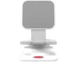 Orange Donkey Telefoon en Tabletstandaard – Wit – Tafelmodel smartphone en tablet houder opvouwbaar en verstelbaar - Ergonomische multi-angle tablethouder – Universeel: ook voor e-readers