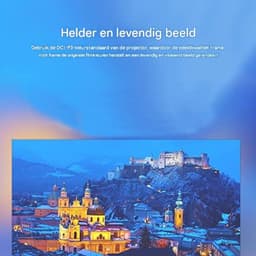 Ynkkvre - Beamer - Projector - Mini Beamerr - Smart Beamer - Hoge Resolutie 1920x1080 & DLP Technologie - Compact Ontwerp - Voor Thuisgebruik In Blauw — thumbnail 3