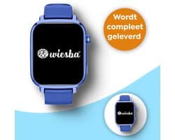 Wiesba WB13 Pro - smartwatch kinderen - gps horloge kind - kinderhorloge bellen - gps tracker kinderhorloge - kinderhorloge met gps - kinderhorloge - Blauw
