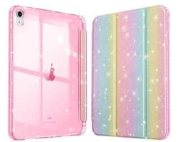 Glitter Case voor iPad 11 Inch en 10.9 Inch - Bescherming met Auto Wake/Sleep en Ingebouwde Penhouder