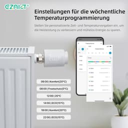 Slimme Programmeerbare Radiatorthermostaat met Bluetooth en App Bediening — thumbnail 4