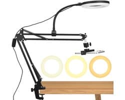 Ibenzoa® Flexibele Telefoonhouder met Ringlicht voor Video's en Livestreams