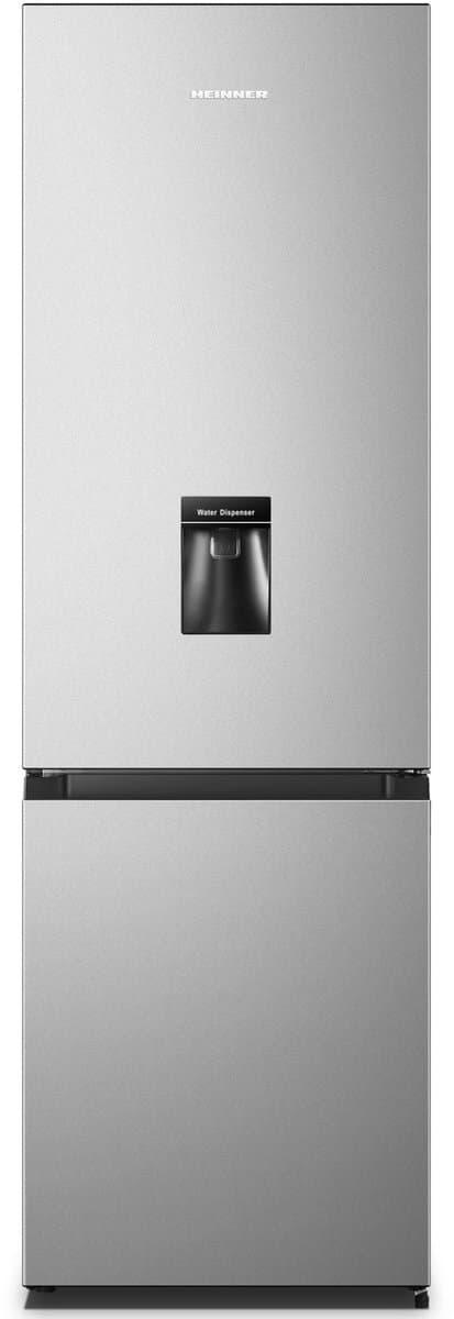 Heinner HC-HS268SWDE++ Koel-vriescombinatie met Waterdispenser – 268 L – Instelbare Mechanische Thermostaat – Omkeerbare Deur – Zilver – 5 Jaar Garantie — afbeelding 1