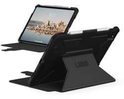 URBAN ARMOR GEAR UAG Ontworpen voor iPad Air 10.9 inch Case iPad 5e Generatie 2022 Case Zwart Robuuste Glad Exterieur Multi-Angle Viewing Folio Stand w/Potlood Houder Metropolis SE Beschermhoes