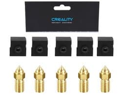 5 stuks 0,4 mm spuitmonden en siliconen sokken voor 3D-printer accessoires