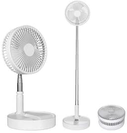Draagbare Accu Ventilator - Opvouwbare Tafelen Vloer Ventilator met 4 Snelheden en 8 Inch Blad — thumbnail 2