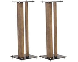 Stabiele Luidsprekerstandaard tot 50 kg - 60 cm Hoog, Eiken Decor, Paar