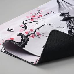 Grote Muismat 90x40 | Gaming Muismat | Wit | XXL | Antislip | Desktop Mat | Computer Mat | Blossom — thumbnail 2