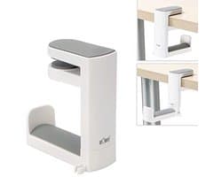 Hoofdtelefoonstandaard met Draaibare Hangende Haak en Verstelbare Veerklem - Desk Organizer voor Gaming Headsets