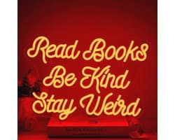 Neon Wanddecoratie Lichtbord Lezen voor Bibliotheek en Boekenkast - Dimbaar met USB