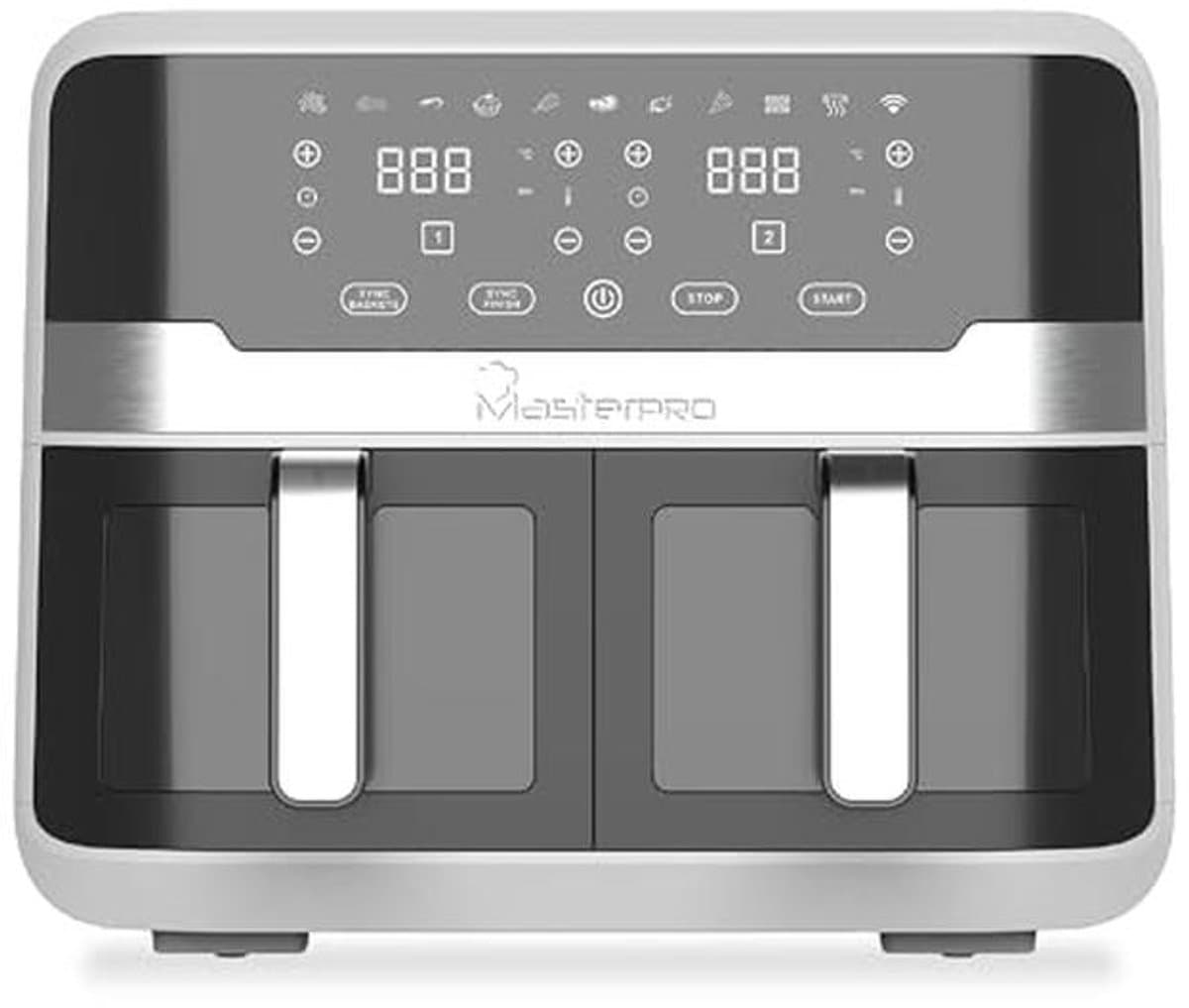 Digitale Dubbele Airfryer - 9 Liter - Tijd- en Temperatuurcontrole - Smartphone Bediening — afbeelding 1