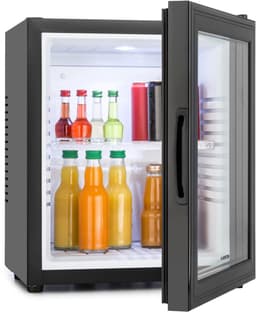 Klarstein Minibar Barmodel Koelkast - 24 Liter - glas - 0dB - Zwart - Minikoelkast - 5-15°C - voor Hotelkamer voor Kantoor - Stil Compact - Mini Fridge Kleine Koelkast Hotelkoelkast Drankkoeler Compact Koelkast — thumbnail 11