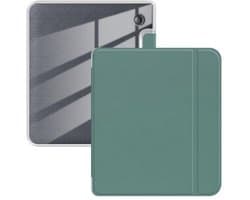 Kobo Libra 2 Hoesje - Ultra Clear Soft Flexible TPU Back Cover met Auto Sleep/Wake Functie - Donkergroen