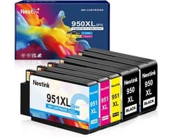 Hoogwaardige Printercartridges Multipack voor Officejet Pro - 2 Zwart, 1 Cyaan, 1 Magenta, 1 Geel