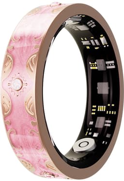 WizBay Premium Select® Bohemian Smart Ring - Cherry Blossom Pink - Hartslag, Slaap en Zuurstofmeting - Activiteitstracker - Maat 10 — thumbnail 1