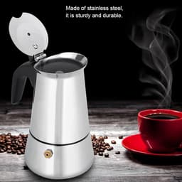 Stainless Steel Mugs - Portable Coffee Stove - Koffie Maker voor Thuis - Compatibel met Gas en Alcohol Cooker (100ml) — thumbnail 2