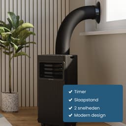 Auronic Mobiele Airco - 7.000 BTU - 3-in-1 - Airconditioning met 2 Raamafdichtingskits - Ventilator - Ontvochtiger - Tot 20m² - Zwart — thumbnail 7