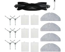 18 stuks robotstofzuiger accessoires - Geschikt voor Eufy G50 Hybrid (SES) - L60 Hybrid (SES) - L60 - L60 SES - L50 - L50 SES - Onderdelen - voor robotstofzuiger - met reinigingsborstel - Vervangingsonderdelen