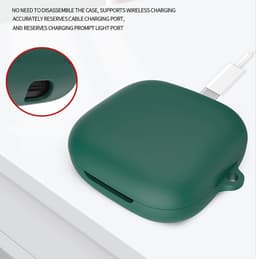 Ultradunne siliconen beschermhoes voor Shokz OpenFit Air - Valbescherming en draagbaarheid in het rood — thumbnail 2