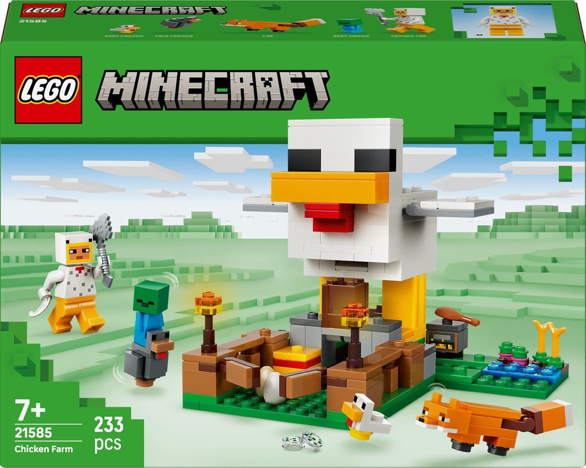 LEGO Minecraft Kippenboerderij Dieren Speelgoed voor Kinderen - 21585 — afbeelding 1