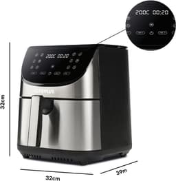 XXL Heteluchtfriteuse 8 Liter met Digitale Display en 1700 Watt Vermogen — thumbnail 7