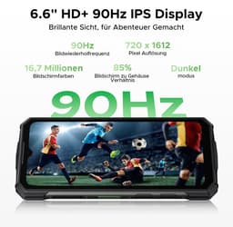 DOOGEE Fire 5 Pro 4G- Rugged Smartphone- 20 GB ROM+128 GB ROM/2 TB TF - 13000 mAh/18W - 6,6inch HD+ 90Hz- Android 15- MediaTek Helio G81 - Gemini AI - NFC- Face ID - IP68 - Grijs — thumbnail 5