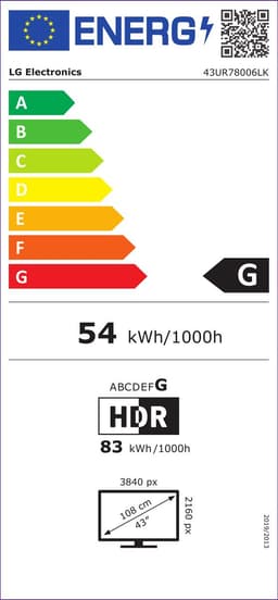 LG 43UR78006LK - 43 inch - 4K LED - Smart TV — thumbnail 2