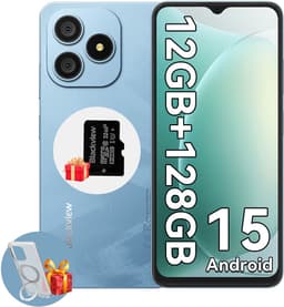Blackview WAVE 9C Smartphone - 4G Dual SIM - 12 RAM 128GB ROM - Octa Core - 6.56 inch - Android 15 - 32GB TF kaart - Ringhouder Telefoonhoesje - Blauw — thumbnail 1