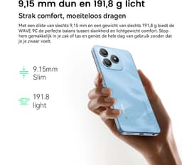 Blackview WAVE 9C Smartphone - 4G Dual SIM - 12 RAM 128GB ROM - Octa Core - 6.56 inch - Android 15 - 32GB TF kaart - Ringhouder Telefoonhoesje - Blauw — thumbnail 6