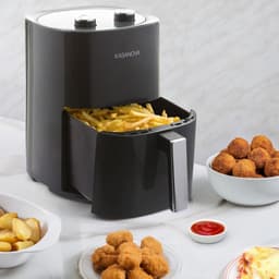 Heteluchtfriteuse Zonder Olie - Compacte Airfryer met Timer en Antiaanbaklaag — thumbnail 2