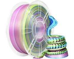 3D Printer Filament PLA+ Zijdeglans Tricolor 1.75mm - 1KG Spoel voor FDM Printers