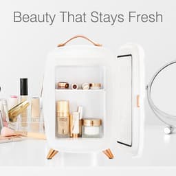 Rio FRBL - Skincare beauty Fridge - Make-up Koelkast - mini koelkast - met Spiegel & dimbare LED verlichting - 6 liter — thumbnail 6
