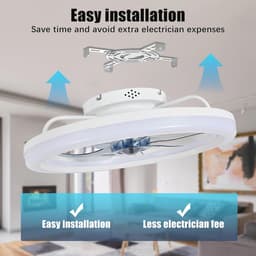 Plafondventilator met Licht en Afstandsbediening - Modern en Stijlvol voor Elk Interieur — thumbnail 5