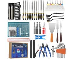 3D-printeraccessoires Set van 84 Stuks - Inclusief Handontbramer, Reinigingsset en Graveren Gereedschap