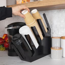 Afgestudeerde Koffiekopdispenser met 4 Vakken en 80 Kopjes Capaciteit — thumbnail 2