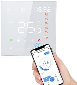 Digitale WiFi Thermostaat met Stembediening en LCD Display voor Vloerverwarming en Warmwater — thumbnail 1