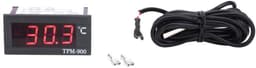 Digitale Temperatuurregelaar 220V - LED Paneel Thermostaat met Sensor voor Verwarming & Koeling — thumbnail 1