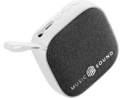 Compacte Mini Bluetooth Speaker met 4 Uur Speeltijd en Stoffen Afwerking