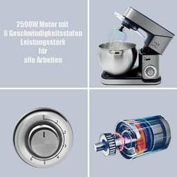 Krachtige 3-in-1 Keukenmachine - 10 Liter - Kneedmachine, Mixer en Vleesmolen — thumbnail 2