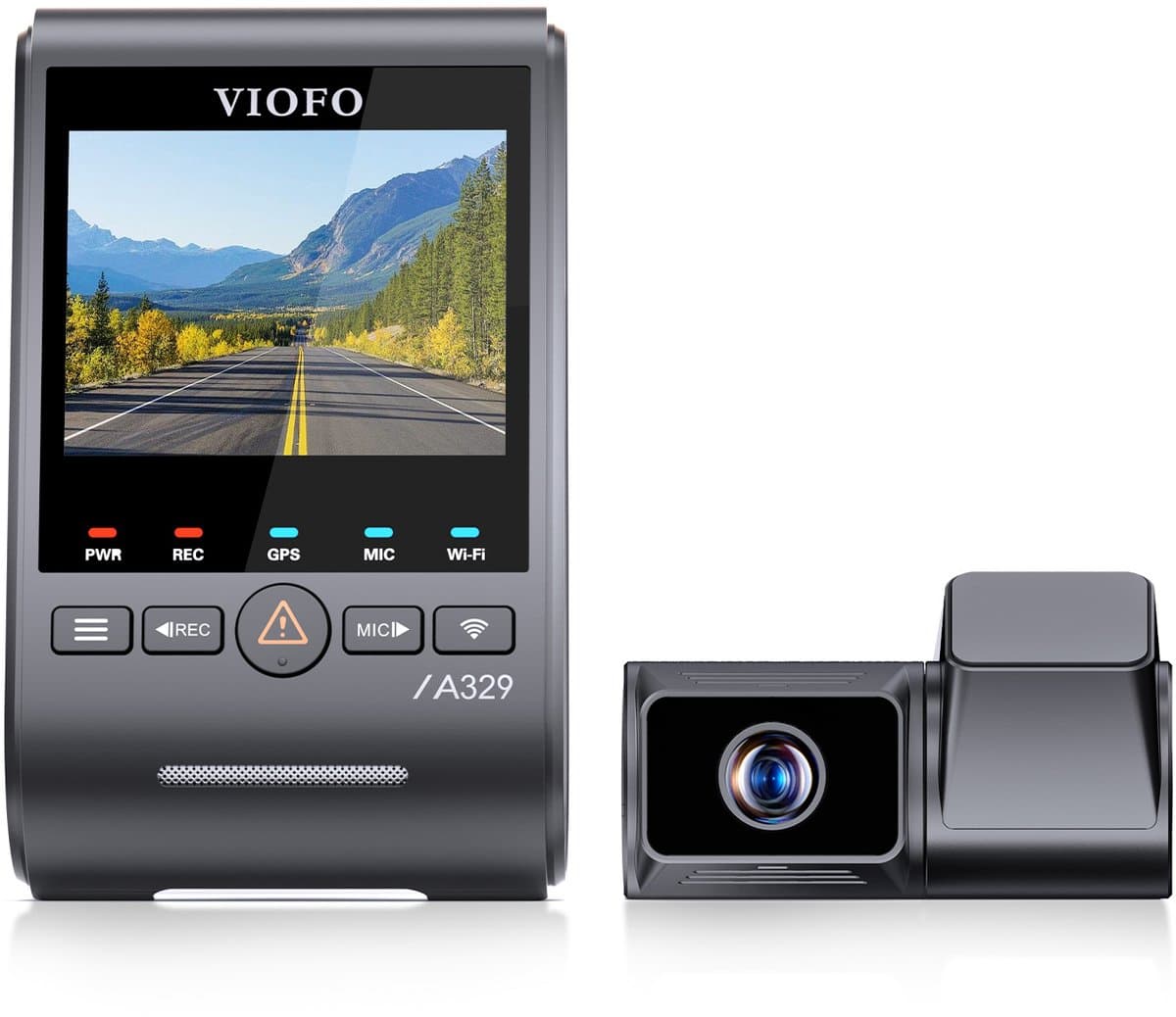VIOFO A329T 2CH - 4K 60FPS Dashcam - Inclusief CPL filter en telelens - 2025 — afbeelding 1