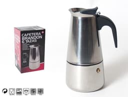 Gerimport Cafetière 2,3 Liter 20 X 12 Cm Staal Zilver — thumbnail 3