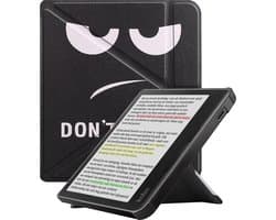 Hoes Geschikt voor Kobo Libra Colour - E-reader Bescherm Hoesje Case Sleep Cover Trifold - Hoes Geschikt voor Kobo Libra Colour Hoesje - Don't Touch Me