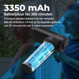 OrthoMechanik 3.0 - Massage Gun Professional met Smartphone App-Expert Video's - Massage apparaat met accessoires - Massage pistool voor sneller herstel — thumbnail 5