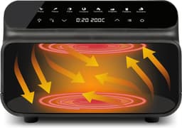 G3 Ferrari Friggisano BBQ – Airfryer & Grill 10L – 2000W – 50-230°C – 8 Programma’s – Digitale Display – Met Grillrooster, Airfryer Tray en Ronde Bakvorm — thumbnail 4