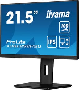 iiyama ProLite XUB2292HSU-B6 54,6 cm IPS-monitor met in hoogte verstelbare standaard en 100 Hz verversingssnelheid, zwart — thumbnail 2