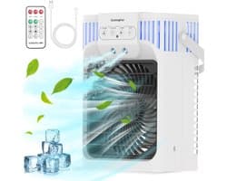 Mobiele Airco Zonder Afvoer - Mobiele Aircooler Draagbare Airco - Mobiele Airco voor Slaapkamer met 3 snelheden- Wit