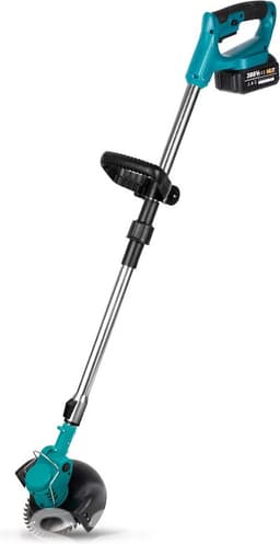 Grasmaaier elektrisch - Grasmaaier accu - Grastrimmer - 1500W - Opvouwbaar - Draadloos - 2x Makita 18V batterij – lichtblauw — thumbnail 3