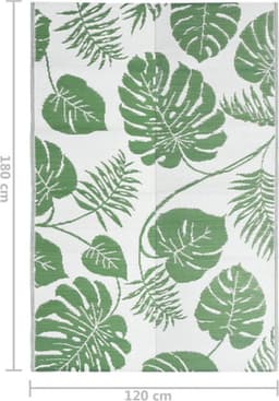vidaXL - Buitenkleed - ARAKIL - 120x180 - cm - polypropeen - groen — thumbnail 3