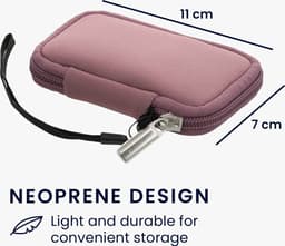 kwmobile hoesje voor draadloze oordopjes - Compatibel met in-ear Headphones - 6 x 9 cm - Beschermhoesje van neopreen — thumbnail 4