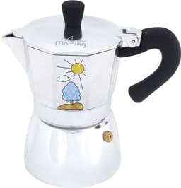 Any Morning - Hes-3 Percolator - Italiaanse espressomachine - mokkapot voor elke gelegenheid - 3 kopjes - 120 ml — thumbnail 1
